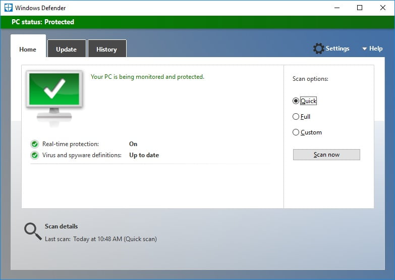 Как установить windows defender через powershell